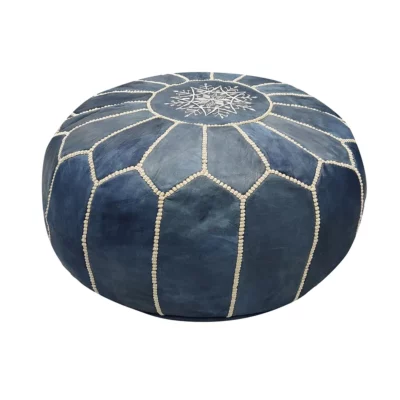 round pouf ottoman