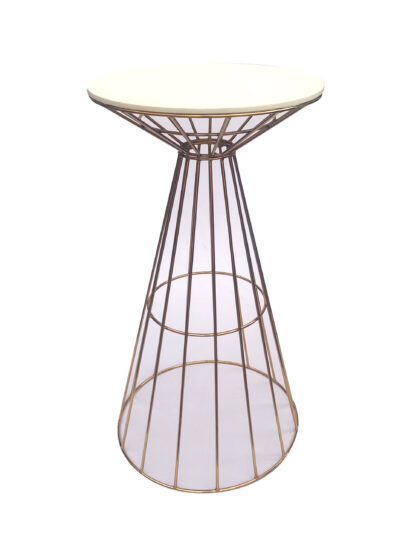 Wireline Cocktail Table Gold