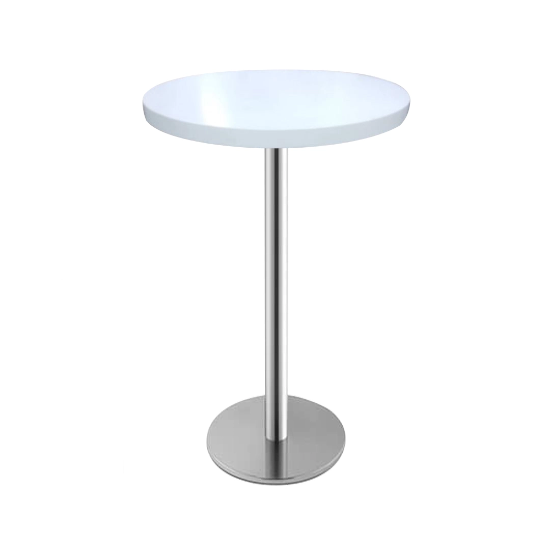 Set the Scene with Elegance: Elevate Your Events with the Gloria High Table in Classic White